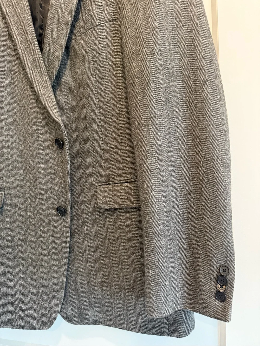 Tommy Hilfiger Classic Men's Gray Wool/Silk/Cashmere Blazer Size 42L